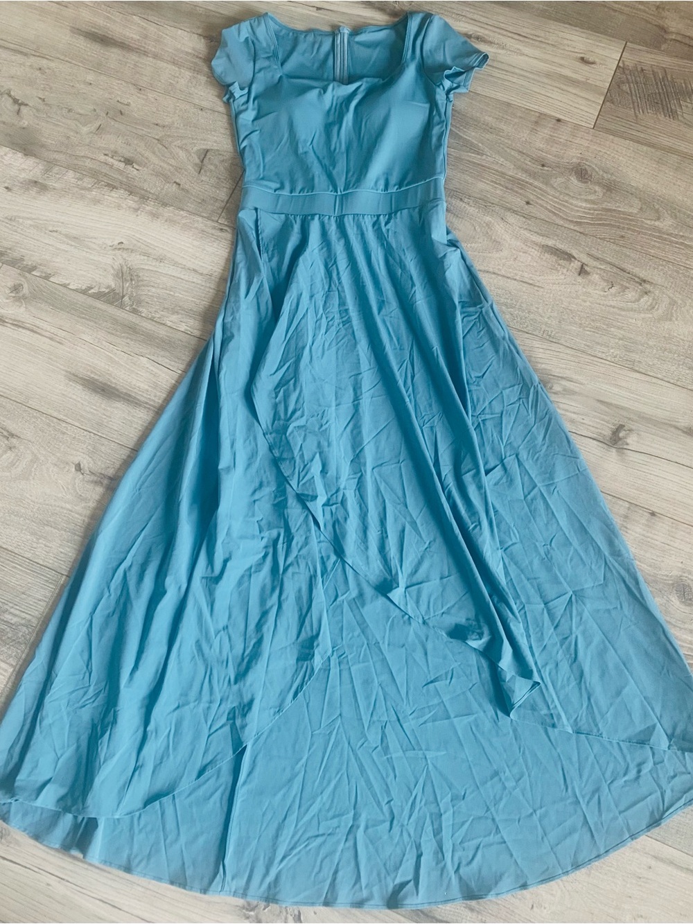 SMALL.  HALARA 2 PIECE SQUARE NECK HIGH LOW MAXI DRESS